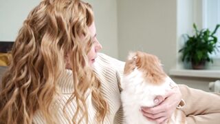 ANIMAL AND WOMEN ABOUT THIS CAT