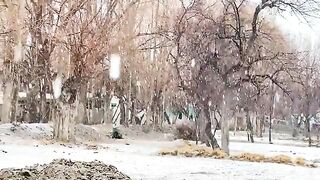 Heavy_Snowfall_in_My_Village_shirazi village vlogs 2024