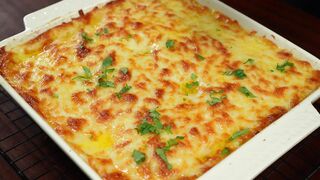 Super Cheesy Potato Casserole! I have never eaten anything so delicious.