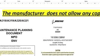 How to create Aircraft Maintenance Program Part 3
