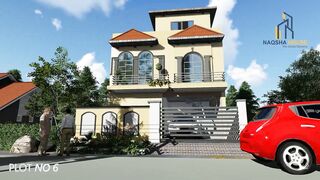 House Design 3D animation walk throw video