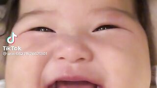 A child laughing