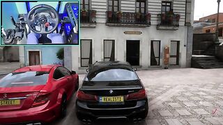BMW M5 - Forza Horizon 5 - Steering Wheel Gameplay 8K