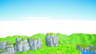 Funny Giant Mango - Mangoes Farm Diorama - Gorilla, Sheep, Fox, Cows - Funny Animals 3D Cartoons