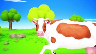 Funny Magical Color Changing Cow - Cow Funny Videos - Funny Animals Comedy Cartoons