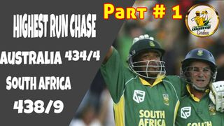 World Record 438 Match-South Africa vs Australia- part 1 Australia batting