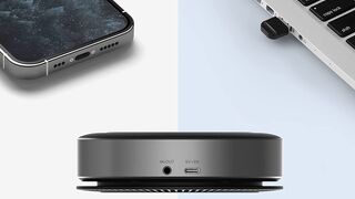 Bluetooth Speakerphone - eMeet M2 Gray Conference Speaker w_Dongle, Idea for Home Office 360º Voice.