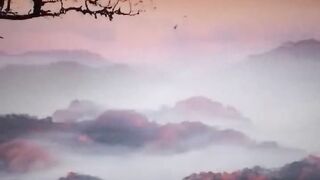Beautiful view of horror nature