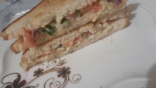 Vegetable mayonnaise sandwich recipe