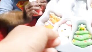 Cute baby monkey eating christmas Candies | cute monkey video