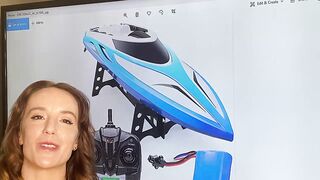 Force1 Velocity H102 RC Boat - Remote Control Boat for Pools and Lakes, Fast RC Boats.