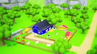 Giant Snake Attacks Gorilla's Farm Animals - Clever Gorilla Counter Attacks on Fox - Funny Comedy 3D