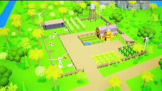Magical Cow Statue - Gorilla vs Monkey - Funny Animals Farm Diorama 3D Cartoons