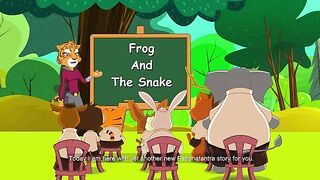 Frog and the Snake | Panchatantra English Moral Stories For Kids | Maha Cartoon TV English