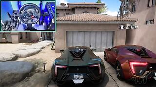 W Motors Lykan HyperSport - Forza Horizon 5 - Steering Wheel Gameplay 8K