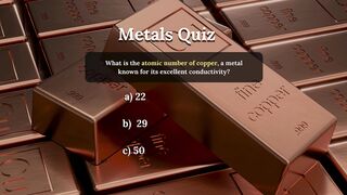Test Your Chemistry Knowledge | Metals Quiz | #quiztime #shorts #science