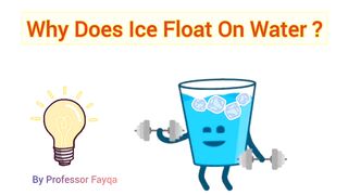 why does ice floats on water