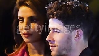 Priyanka Chopra and Nick Jonas attend the Valentino show during the Paris Fashion Week - Womenswear Fall Winter 2023 2024