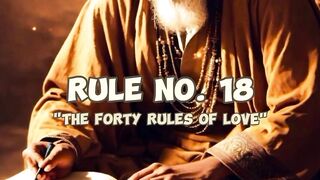 The Fourty Rules of Love by shams tabrezi Rule no 18-40.