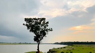 Wonderful natural river sunset ????