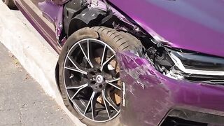 BMW motor crash