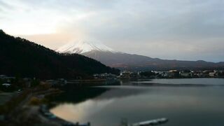 Mount Fuji, also known as Fuji-san (富士山) in Japanese