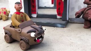 Car driving the cotton