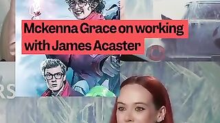 Mckenna Grace ma'am about James Acaster experience on a scene in Ghostbusters frozen empire