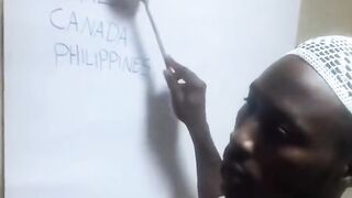 Funny video How he teaches English