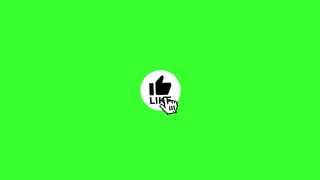 GREEN SCREEN SUBSCRIBE BUTTON ANIMATION