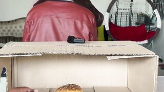 Gusse the thing and eat food
