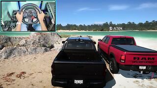 Toyota Tundra TRD Forza Horizon 5 - Steering Wheel Gameplay 4K 60FPS