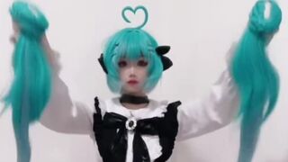 Cute Cosplayer Little Girl Enjoy