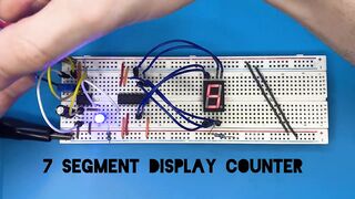 Build your 7 segment display counter using IC 4026 on breadboard !