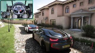BMW I8 -Forza Horizon 5 - Steering Wheel Gameplay 8k