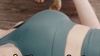 The purrfect workout for you and you cat ? #cat #catlover #yoga
