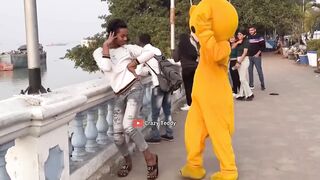 Teddy Bear Funny Dance in Public Place - 2024 New Video - Public Reaction ????????- Crazy Teddy
