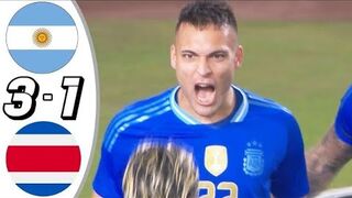 Argentina 3-1 Costa Rica | Friendlie Match 2024 #sports