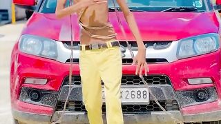 Funny slim boy