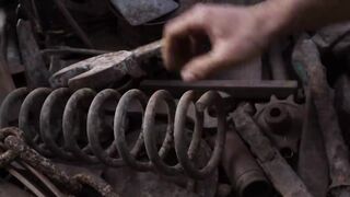 tomp3.cc - Forging a CROSSBOW out of Rusted Coil SPRING_720p.