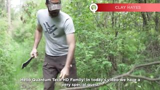 Man Makes the BEST Survival Bow Using Only Two Wood Branches | ASMR by @clayhayeshunter