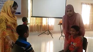 A conversation between two children