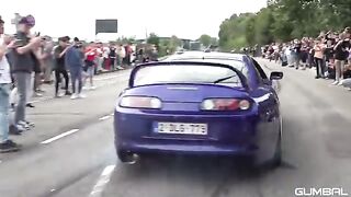 Tuner Cars Leaving Car Meet! Pandem R32, 800HP TopSecret Supra, 1000HP RS6, 800HP 370Z Twin Turbo