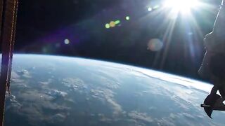 Sunset from space.