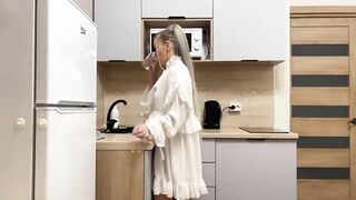 workout in the kitchen