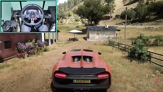 Bugatti Chiron - Forza Horizon 5 - Steering Wheel Gameplay