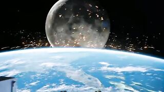 When Earth and moon fall....