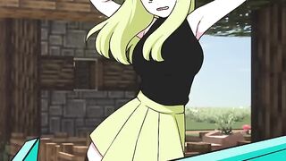 Creeper zero two dodging _ Mincraft anime  #shorts