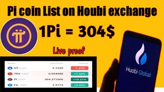 1pi coin = 304$ pi coin list on Houbi exchange