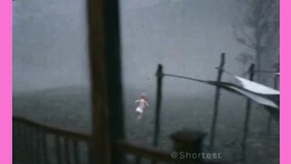 Uma cena de terror sinistra